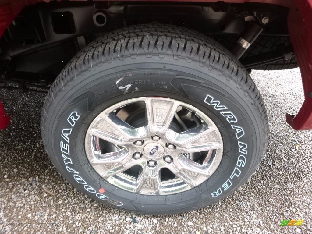 2017 F150 XLT SuperCrew 4x4 - Ruby Red / Black photo #9