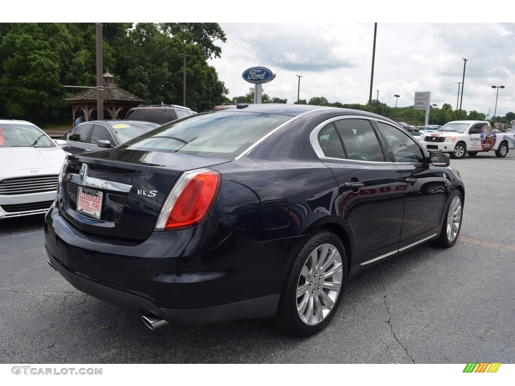 2009 MKS Sedan - Dark Ink Blue Metallic / Light Camel photo #3