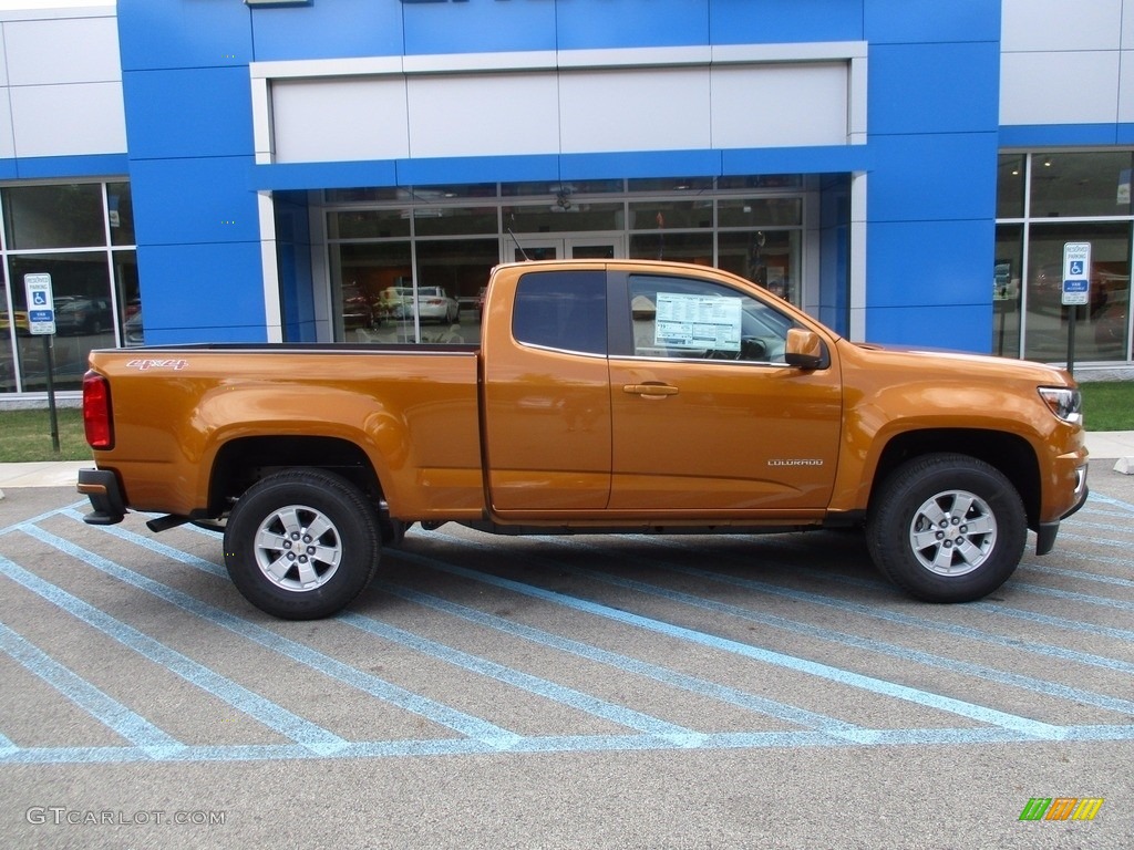 Burning Hot Metallic 2017 Chevrolet Colorado WT Extended Cab 4x4 Exterior Photo #121433002