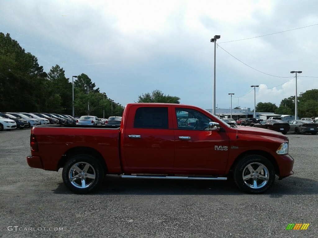 2017 1500 Express Crew Cab - Flame Red / Black/Diesel Gray photo #6