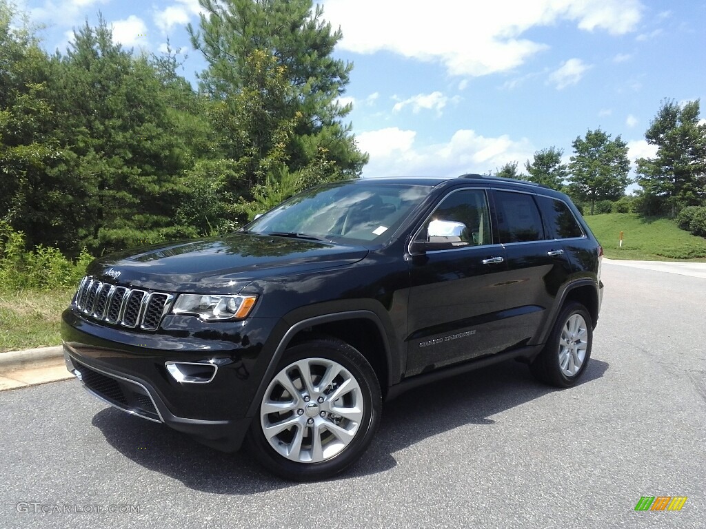 2017 Grand Cherokee Limited 4x4 - Diamond Black Crystal Pearl / Black photo #2