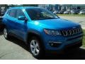 2017 Laser Blue Pearl Jeep Compass Latitude 4x4  photo #2