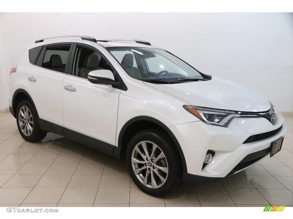 2016 RAV4 Limited - Blizzard Pearl / Ash photo #1