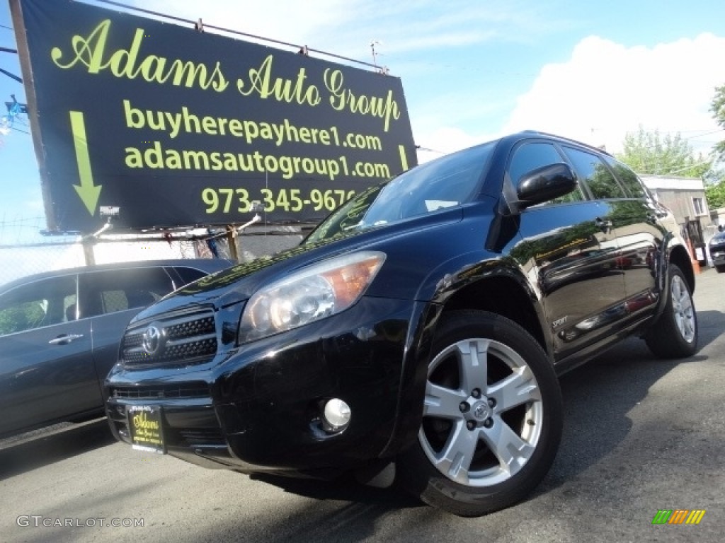 2007 RAV4 Sport 4WD - Black / Dark Charcoal photo #1
