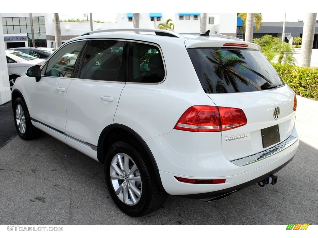 2014 Touareg V6 Sport 4Motion - Pure White / Cornsilk Beige photo #6