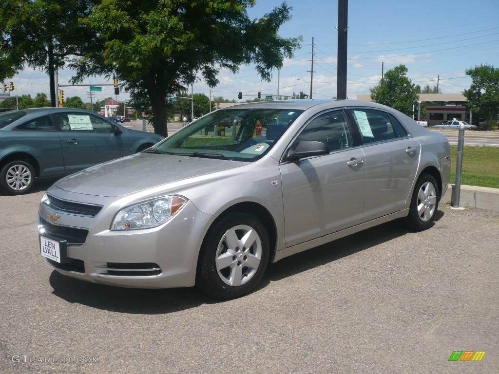 2008 Malibu LS Sedan - Silverstone Metallic / Titanium Gray photo #3