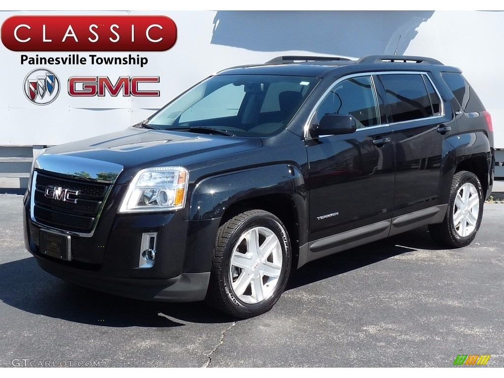 2011 Terrain SLE AWD - Carbon Black Metallic / Jet Black photo #1