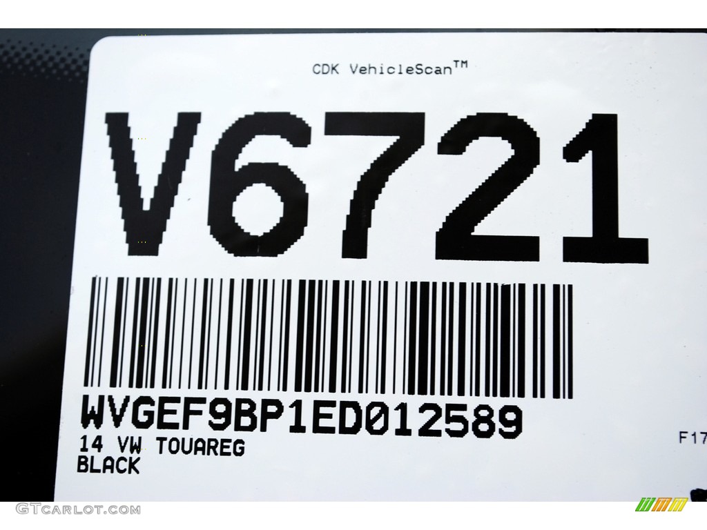 2014 Touareg V6 Lux 4Motion - Black / Cornsilk Beige photo #20