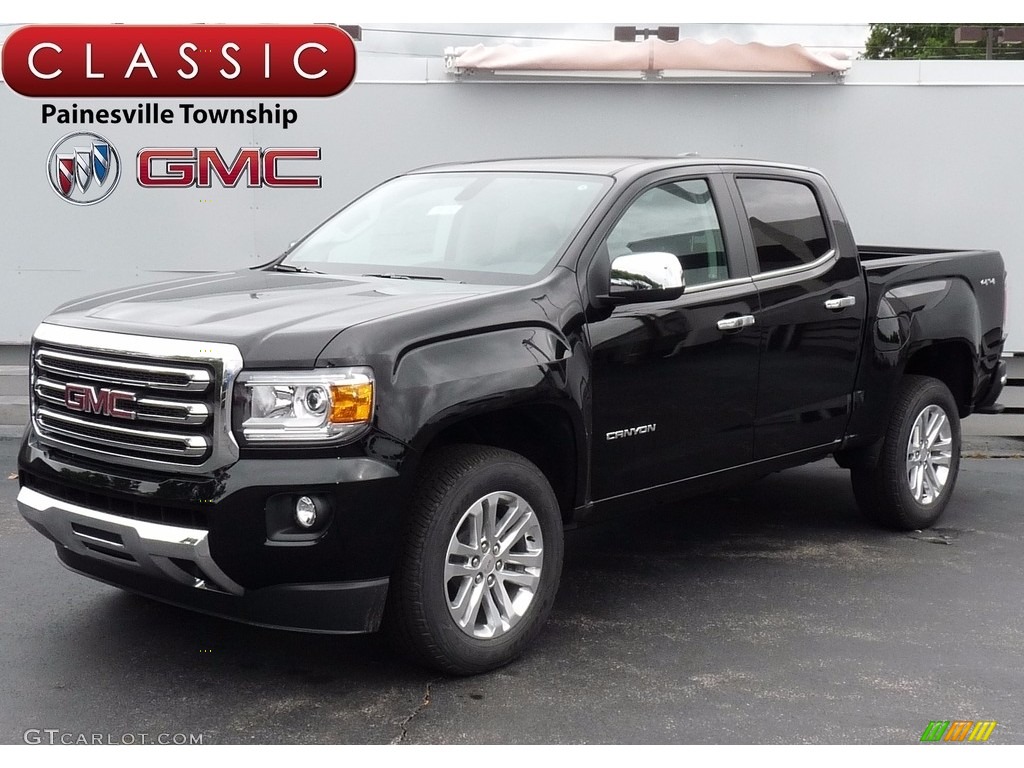 2017 Canyon SLT Crew Cab 4x4 - Onyx Black / Jet Black photo #1