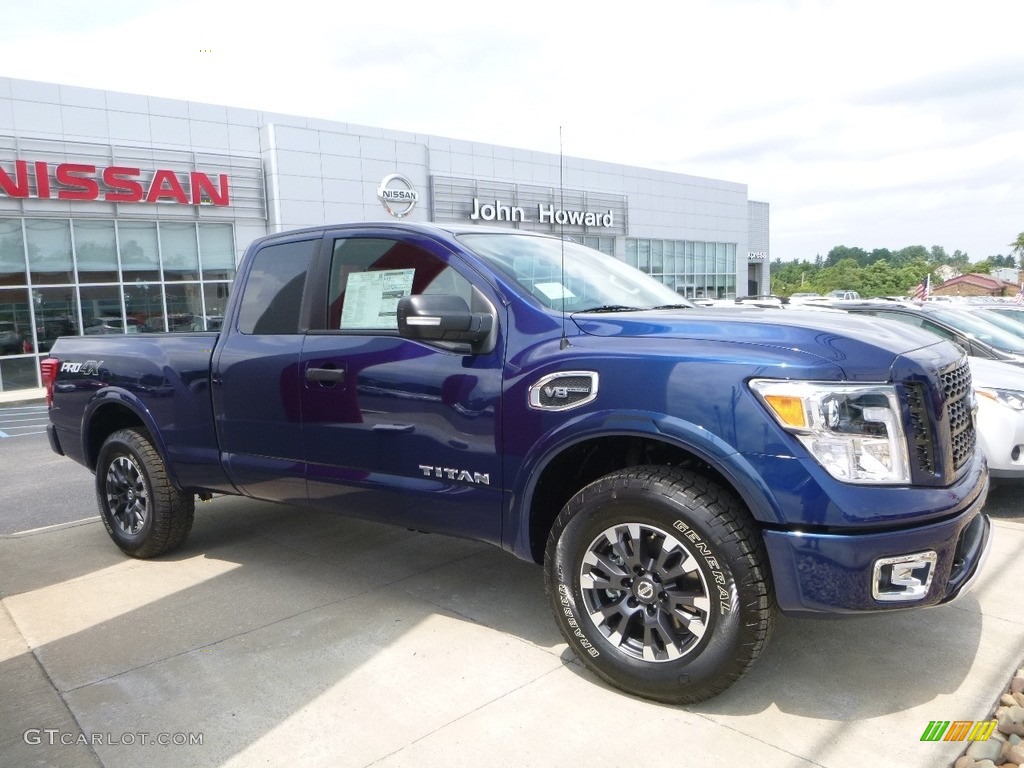 2017 Titan PRO-4X King Cab 4x4 - Deep Blue Pearl / Pro 4X Black photo #1