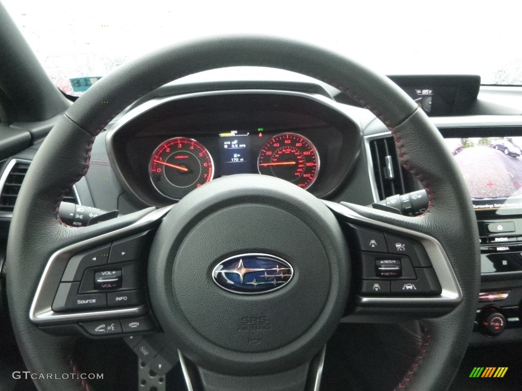 2017 Subaru Impreza 2.0i Sport 5-Door Black Steering Wheel Photo #121444175
