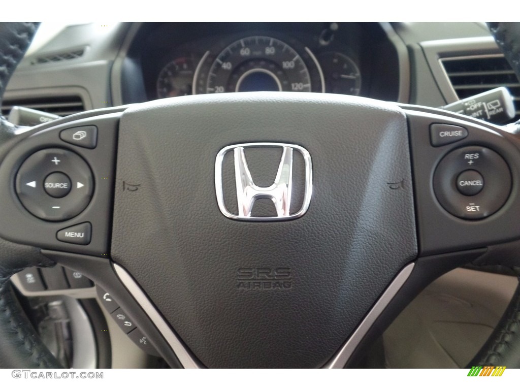 2014 CR-V EX-L AWD - Alabaster Silver Metallic / Gray photo #19