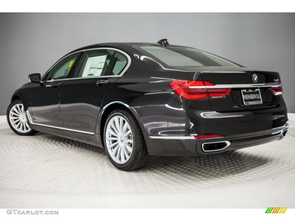 2018 7 Series 740i Sedan - Black Sapphire Metallic / Ivory White/Black photo #3
