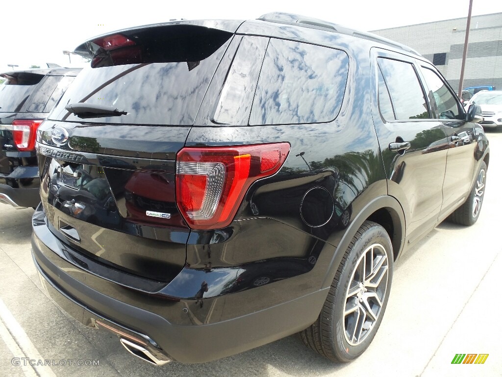 2017 Explorer Sport 4WD - Shadow Black / Ebony Black photo #3