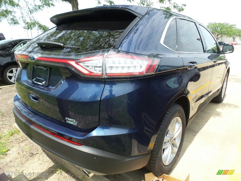 2017 Edge SEL AWD - Blue Jeans Metallic / Ebony photo #3