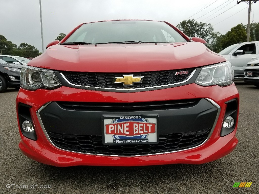 2017 Sonic LT Hatchback - Red Hot / Jet Black photo #2