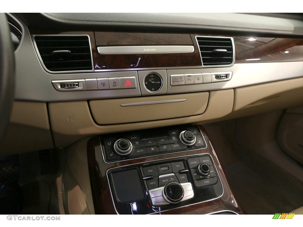 2012 Audi A8 L W12 6.3 Velvet Beige Dashboard Photo #121453058
