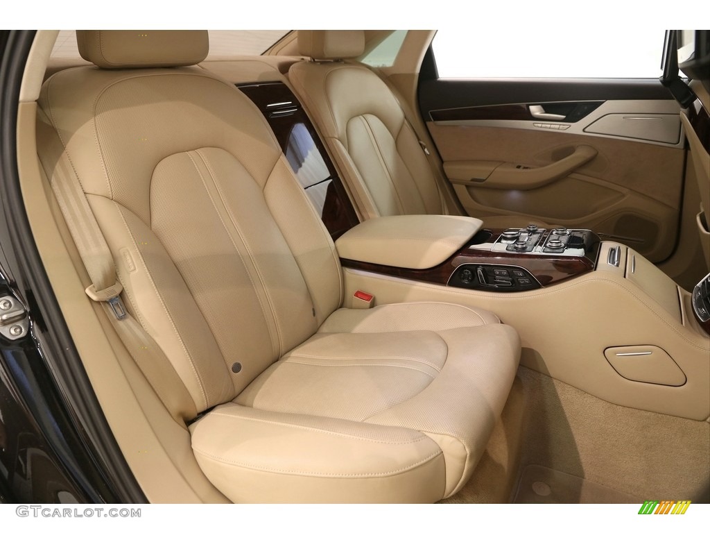 Velvet Beige Interior 2012 Audi A8 L W12 6.3 Photo #121453295