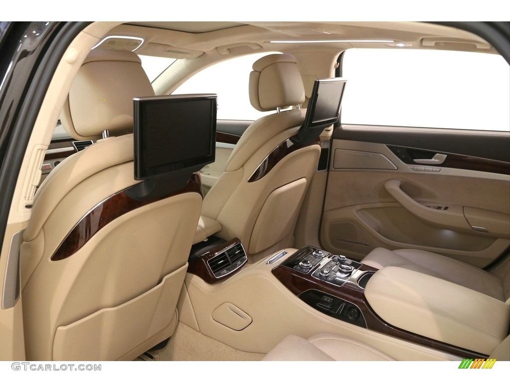 Velvet Beige Interior 2012 Audi A8 L W12 6.3 Photo #121453367