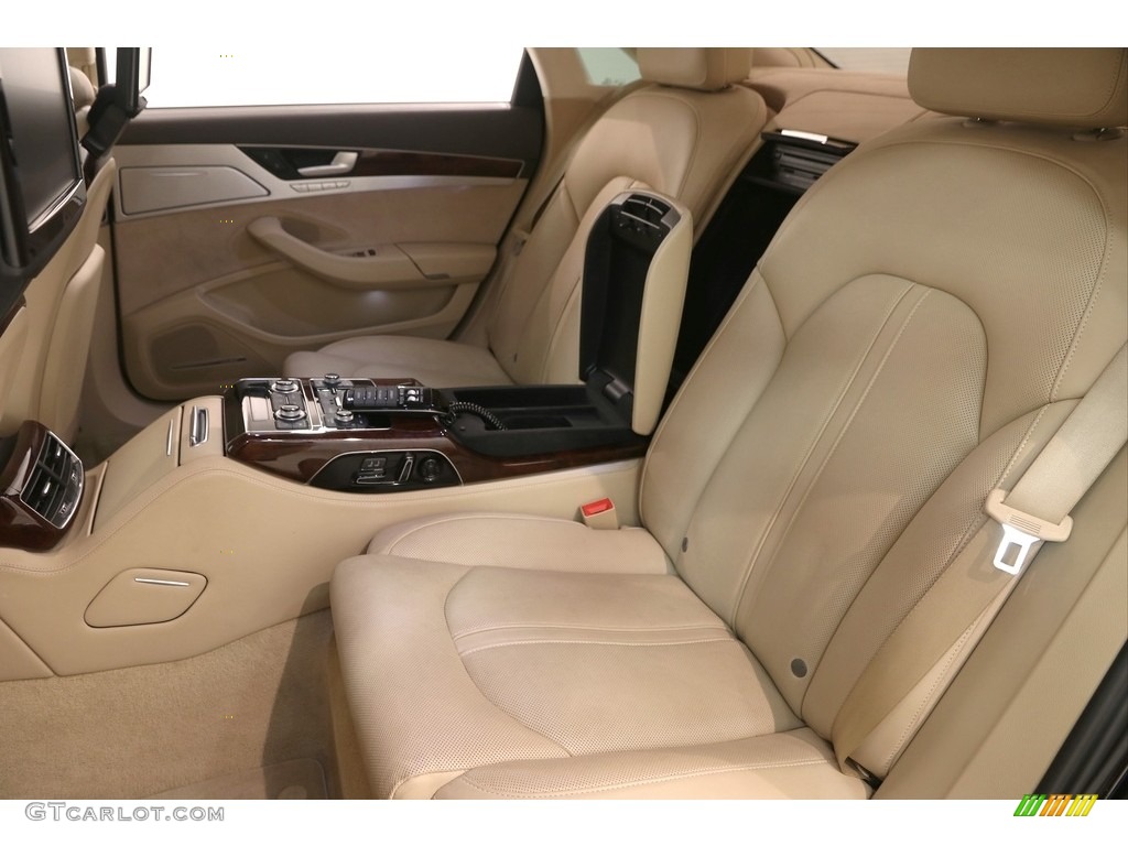2012 Audi A8 L W12 6.3 Rear Seat Photo #121453447