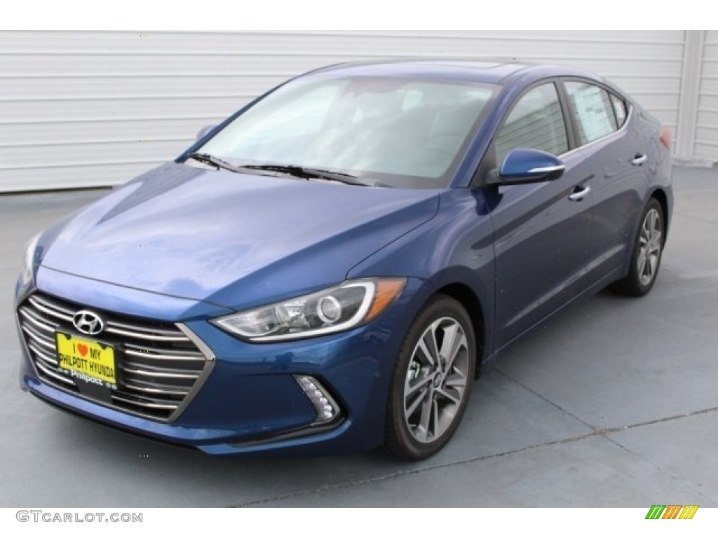2017 Elantra Limited - Lakeside Blue / Gray photo #3