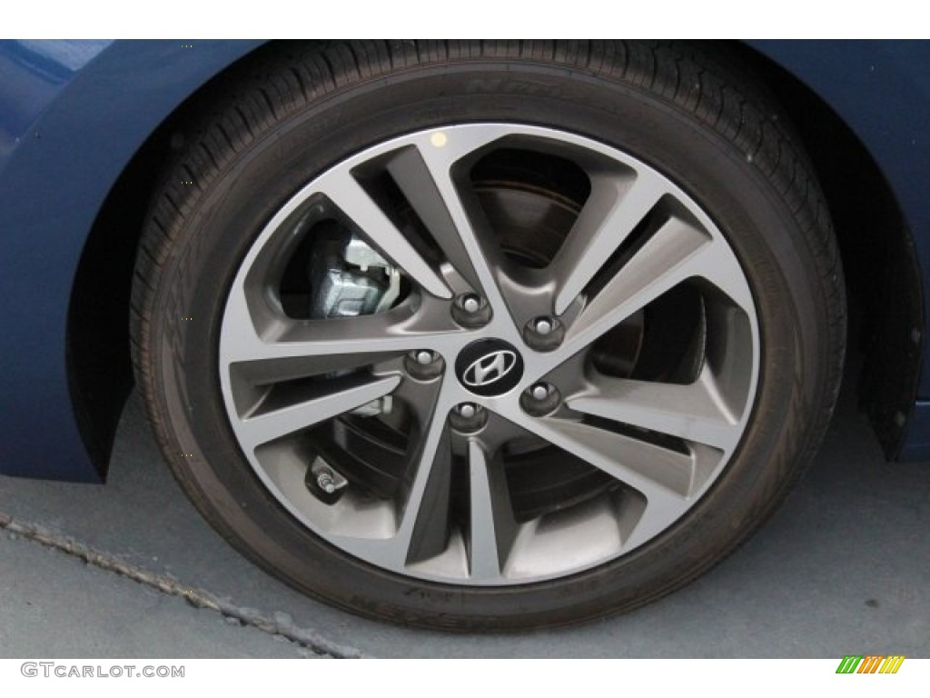 2017 Elantra Limited - Lakeside Blue / Gray photo #4