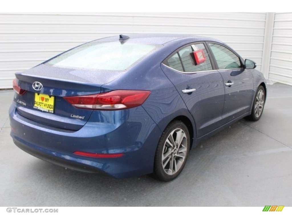 2017 Elantra Limited - Lakeside Blue / Gray photo #7