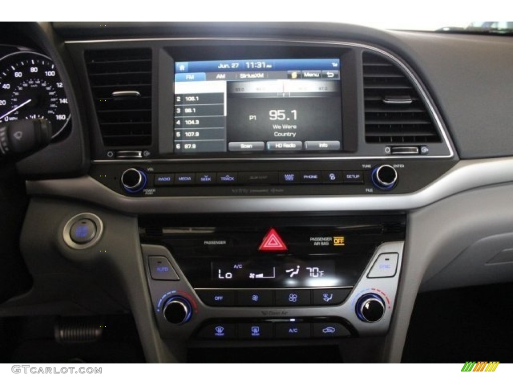2017 Elantra Limited - Lakeside Blue / Gray photo #15