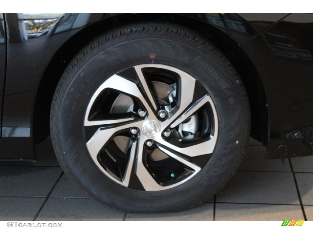 2017 Accord LX Sedan - Crystal Black Pearl / Black photo #2