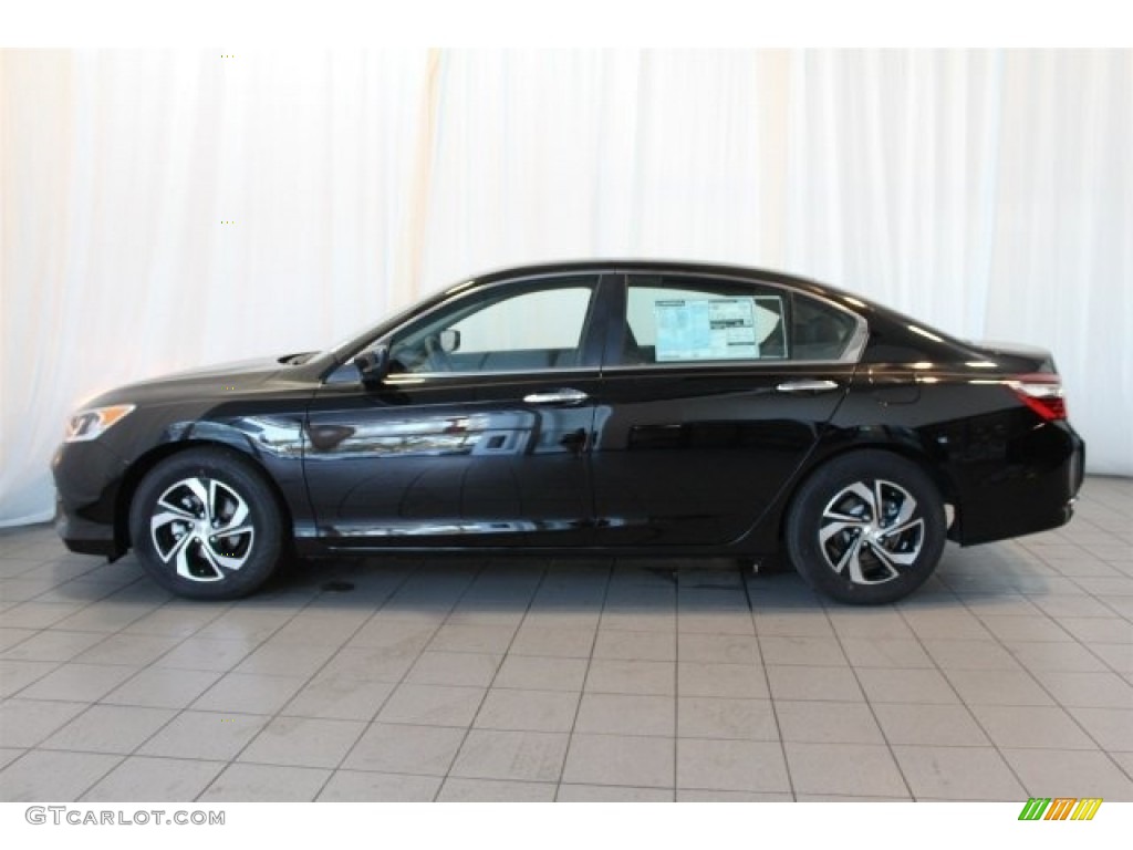 2017 Accord LX Sedan - Crystal Black Pearl / Black photo #5