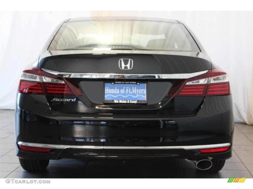 2017 Accord LX Sedan - Crystal Black Pearl / Black photo #6