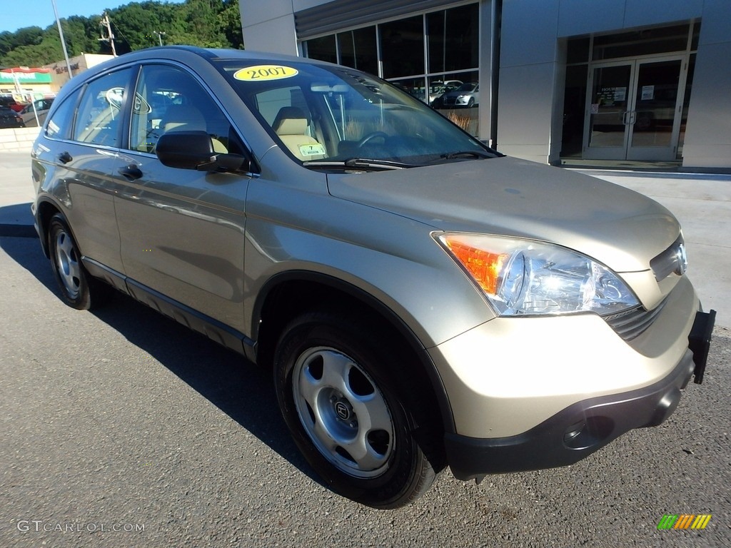 2007 CR-V LX 4WD - Borrego Beige Metallic / Ivory photo #8