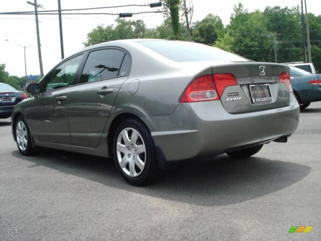 2006 Civic LX Sedan - Galaxy Gray Metallic / Gray photo #4