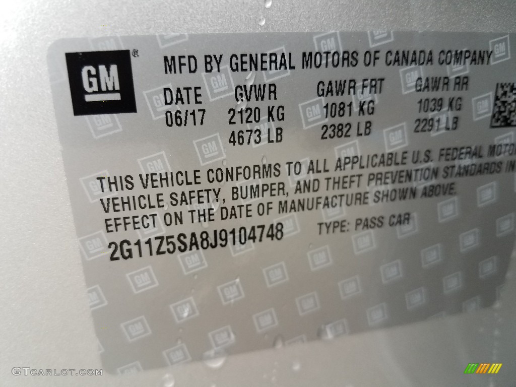 2018 Impala LS - Silver Ice Metallic / Jet Black/Dark Titanium photo #9
