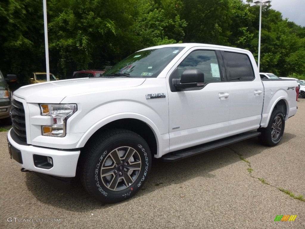 2017 F150 XLT SuperCrew 4x4 - Oxford White / Black photo #6
