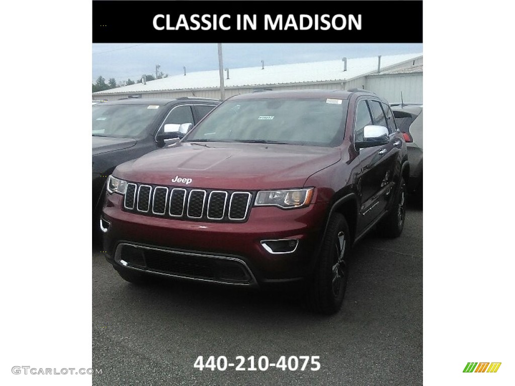 2017 Grand Cherokee Limited 4x4 - Velvet Red Pearl / Black/Light Frost Beige photo #1