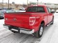 2009 Bright Red Ford F150 Lariat SuperCab 4x4  photo #4