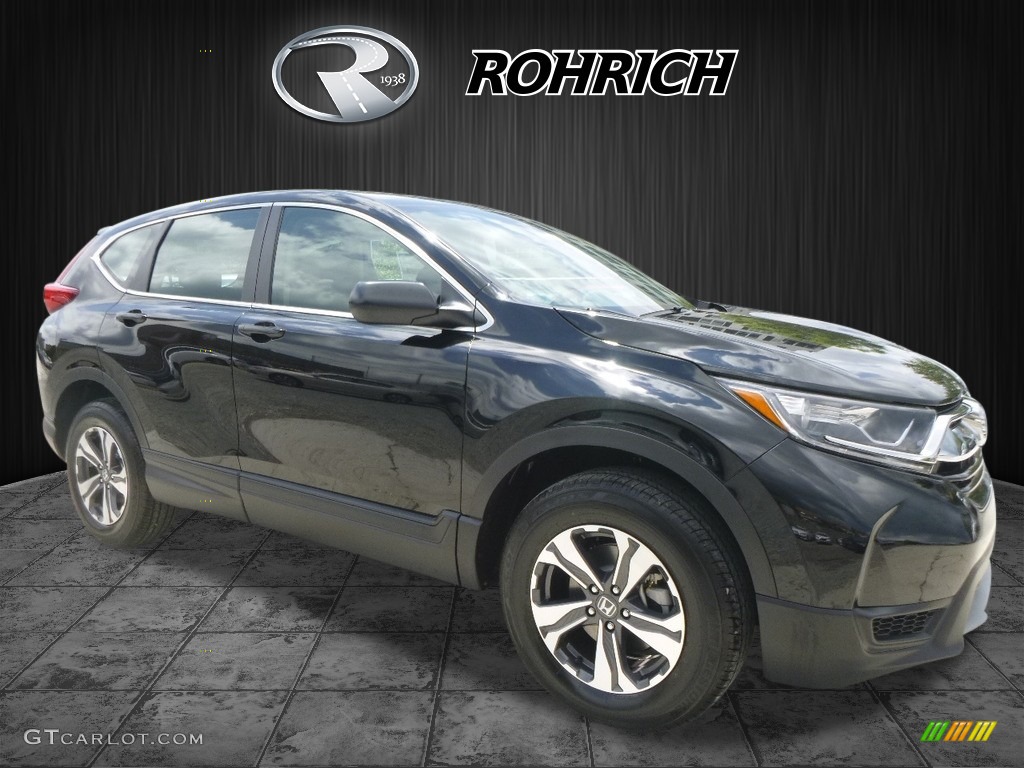 2017 CR-V LX AWD - Crystal Black Pearl / Black photo #1