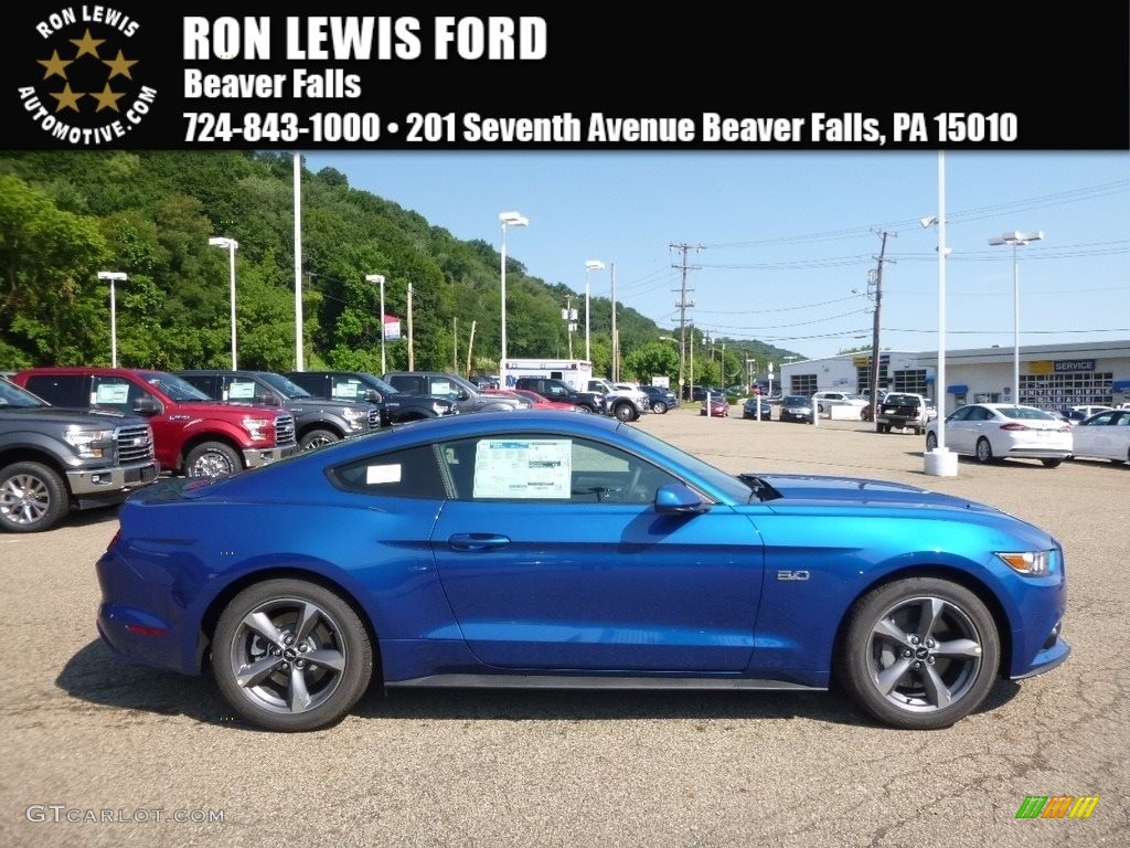 2017 Mustang GT Coupe - Lightning Blue / Ebony photo #1