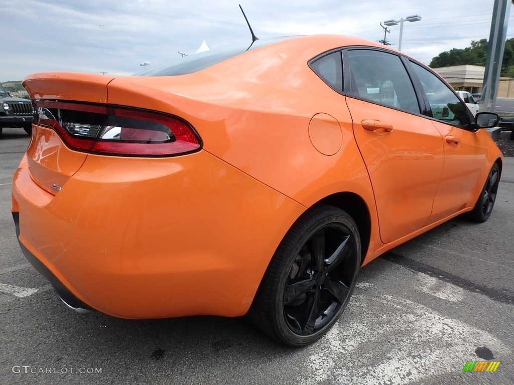2014 Dart SXT - Header Orange / Black/Light Tungsten photo #5