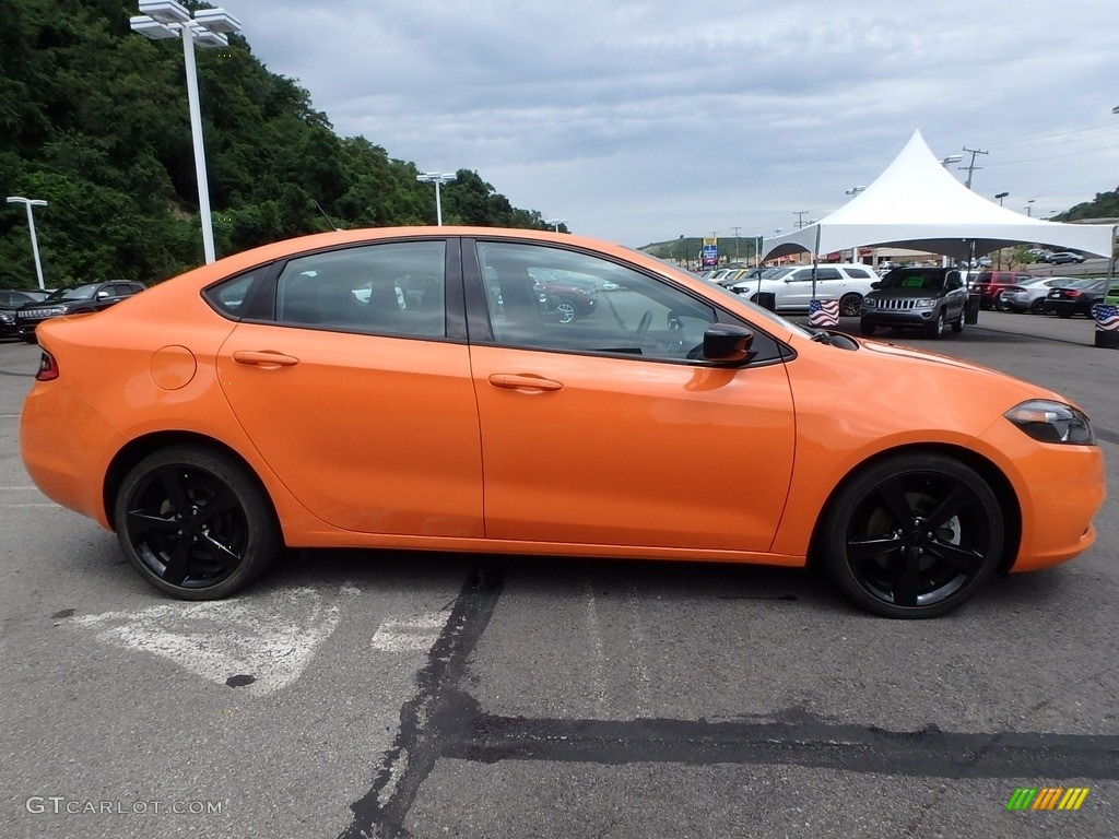 2014 Dart SXT - Header Orange / Black/Light Tungsten photo #6