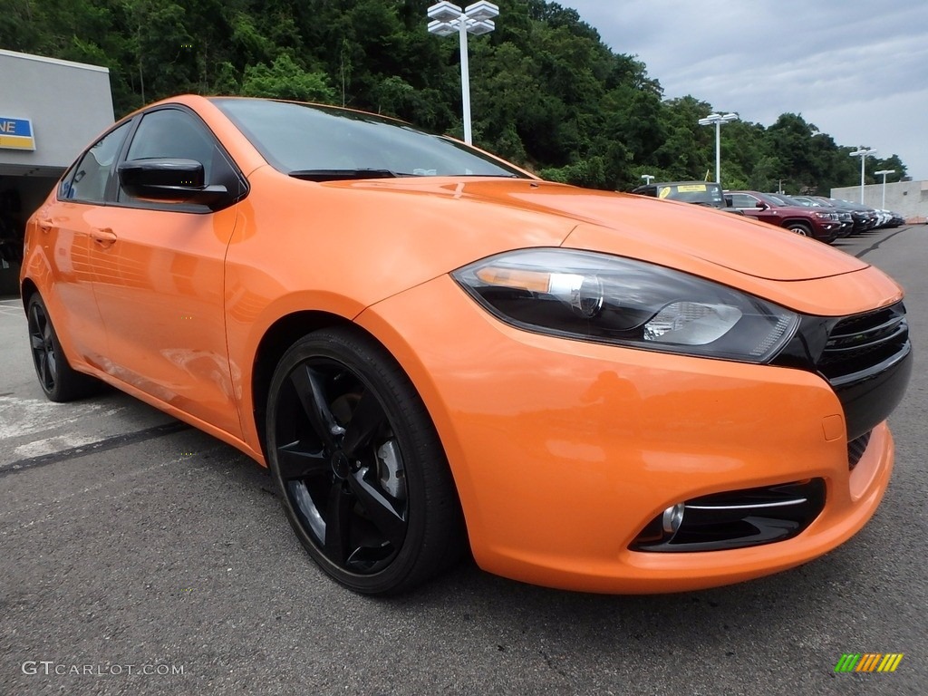 2014 Dart SXT - Header Orange / Black/Light Tungsten photo #7