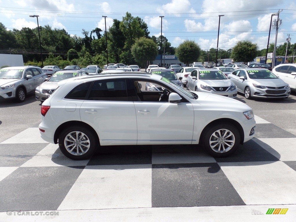 2016 Q5 2.0 TFSI Premium quattro - Glacier White Metallic / Pistachio Beige photo #3