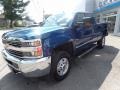 2017 Deep Ocean Blue Metallic Chevrolet Silverado 2500HD Work Truck Double Cab 4x4  photo #3