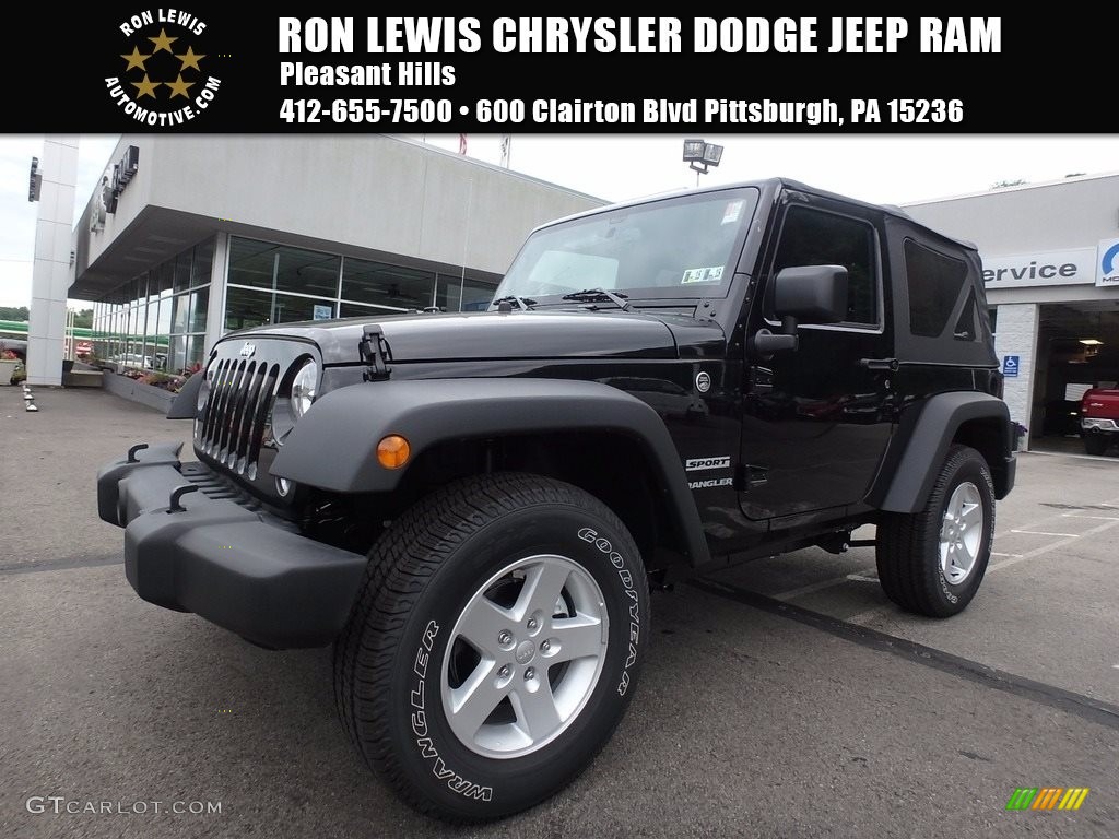 2017 Wrangler Sport 4x4 - Black / Black photo #1