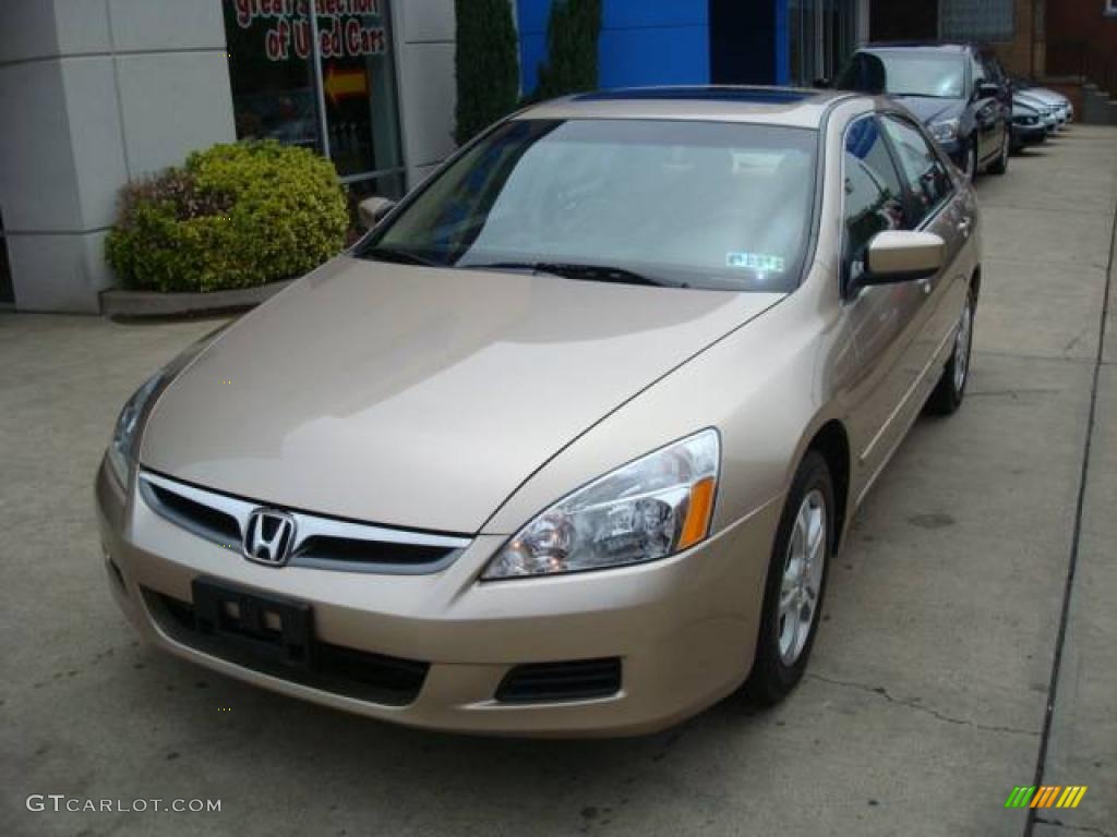 2006 Accord EX Sedan - Desert Mist Metallic / Ivory photo #8