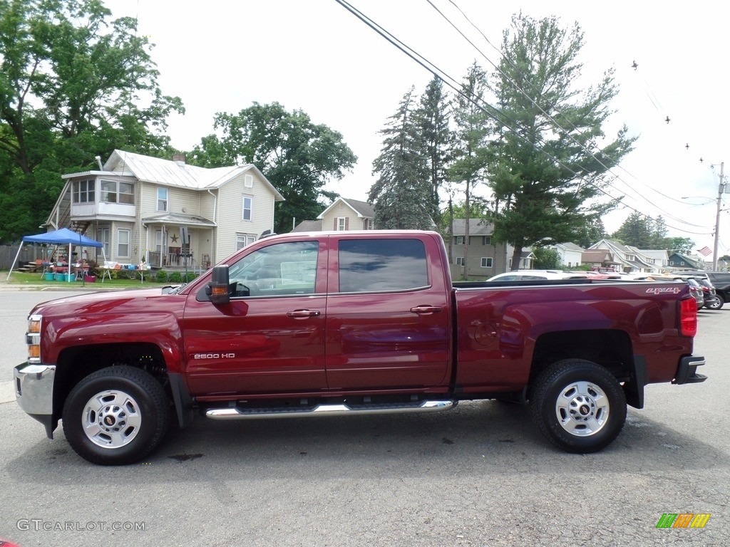 2017 Silverado 2500HD LT Crew Cab 4x4 - Butte Red Metallic / Jet Black photo #8