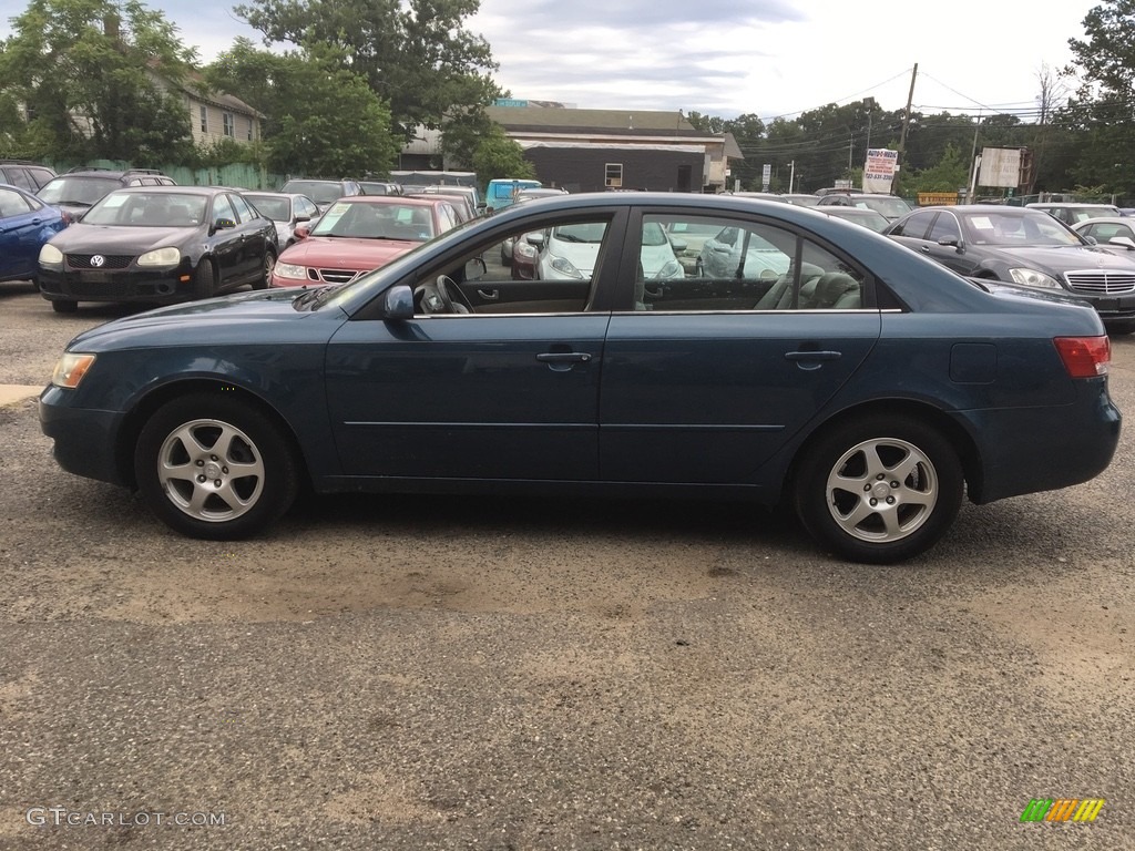 2006 Sonata GLS - Aquamarine Pearl / Beige photo #6