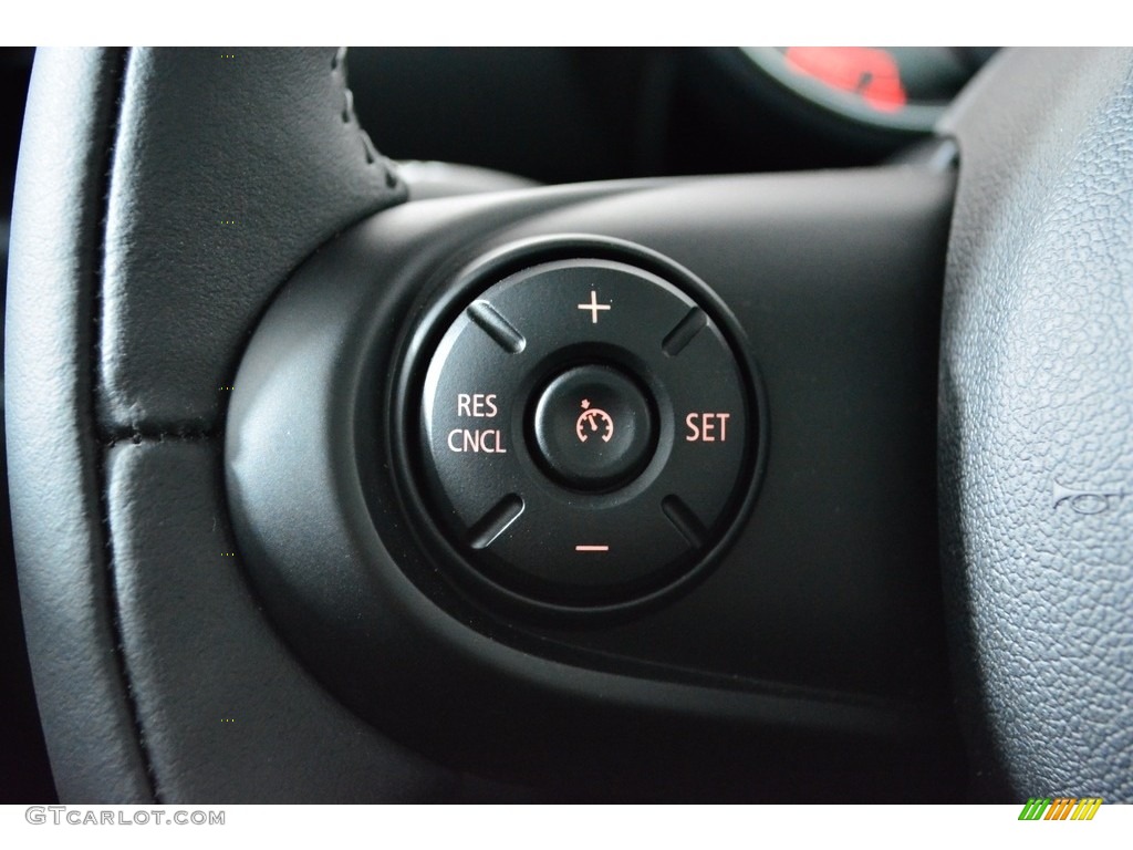 2017 Mini Clubman Cooper S Black Pearl/Mottled Grey Cloth Steering Wheel Photo #121475660