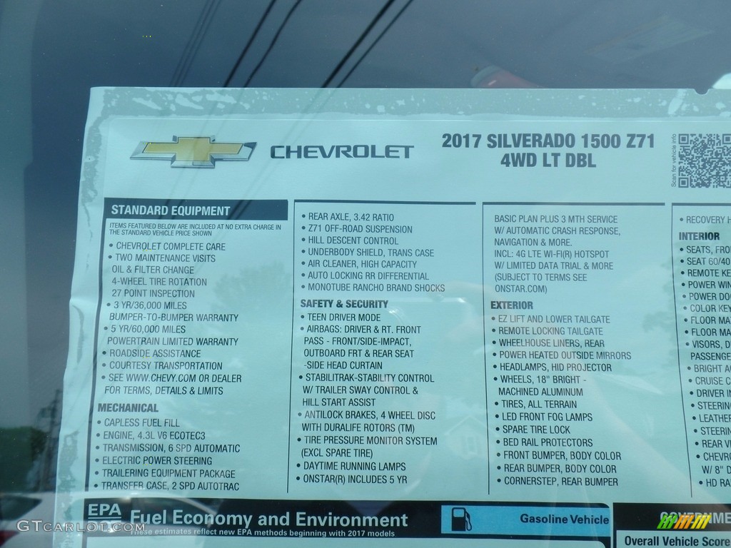 2017 Silverado 1500 LT Double Cab 4x4 - Graphite Metallic / Dark Ash/Jet Black photo #58